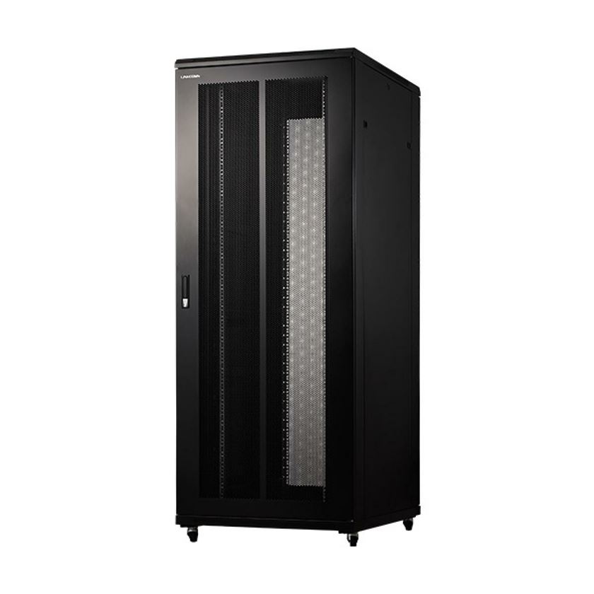 42U Cabinet Server Rack 600 x 600 Black with 2 Fan and 2 Shelf