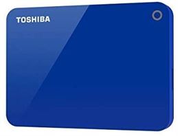Toshiba V9 Canvio Advanced Portable Hard Drive 2TB Blue