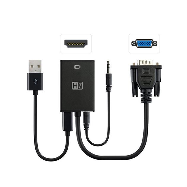 Heatz ZT21 - VGA to HDTV Adapter with Audio