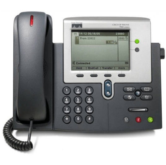 Cisco IP Phone 7940G -VoIP phone -H.323,MGCP,SCCP,SIP -silver,dark gray