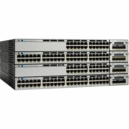 Cisco Catalyst WS-C3850-48U-E network switch Managed Gigabit Ethernet (10/100/1000) Black,Grey Power over Ethernet (PoE)
