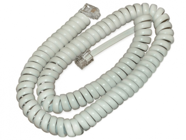 Cisco-Handset cable-white-for 6901, 6911, 6921, 6941, 6945, 6961, 8941, 8945