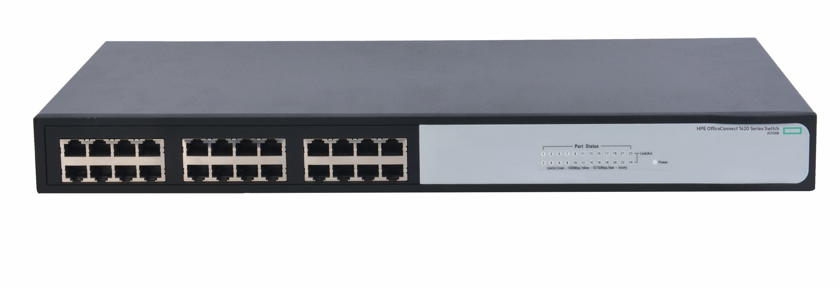 HPE OfficeConnect 1420 24G - switch - 24 ports - unmanaged - desktop, rack-mountable