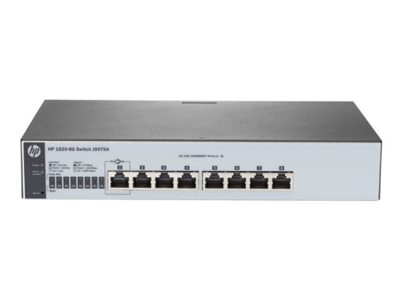 HPE 1820-8G - switch - 8 ports - managed - desktop, rack-mountable