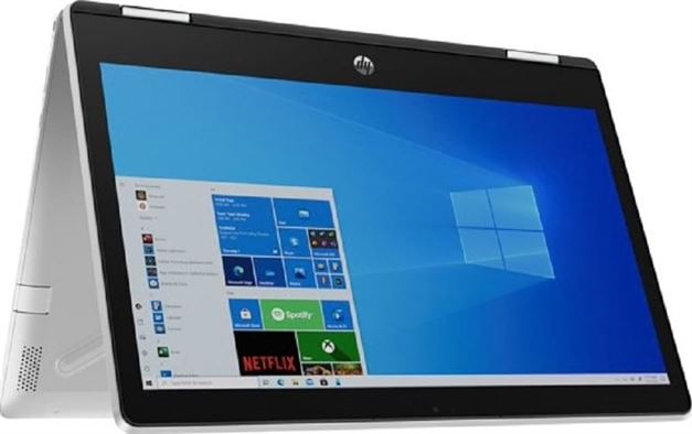 HP Pavilion 11M-AP0023 x360 2-In-1 11.6'' Touchscreen HD Laptop, 1366x768 Resolution, Intel Pentium Silver N5030 1.1 GHz, 128GB SSD, 4GB RAM, Windows 10 S Mode, Silver | 3D6J9UA#ABA