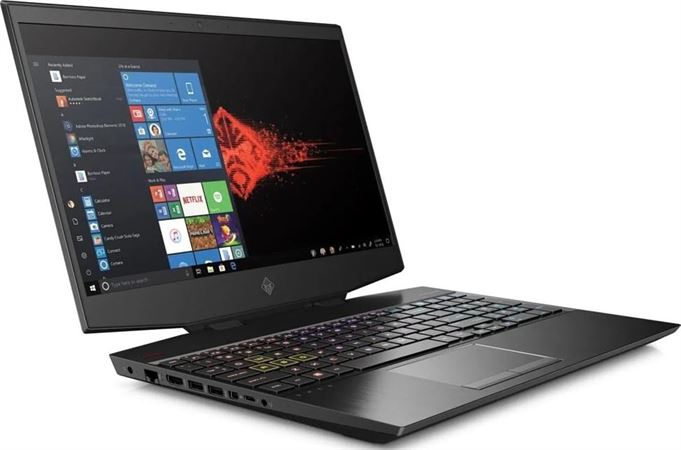 HP OMEN 15-DH1070WM - Intel Core i7-10750H-2.6GHz, 8GB RAM, 1TB HDD+256GB SSD, 15.6" FHD IPS, Camera, Bt, Wifi, 6GB Nvidia GeForce GTX 1660TI Graphics Windows 10 Home- Black | 1M9P3UA
