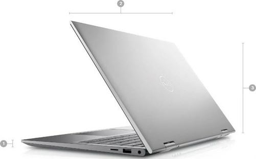 Dell Inspiron 14 5410 14.0" FHD Touch N Flip Laptop, Intel Core i7 1165G7 2.80Ghz, 12GB RAM, 512GB SSD, Intel IRIS Graphics, Stylus Pen, Eng-Arab Keyboard, Win 10 Home, Sliver | 5410-INS-5044-SLV