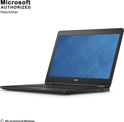 Renewed - Dell Latitude E7470 Business Laptop, 6th Gen Intel Core i5-6300U 2.4GHz CPU, 8GB DDR4 RAM, 256GB SSD Hard, 14-inch Display, &lrm;Intel HD Graphics 520, Windows 10 Pro, Black | E7470-UK-SB5