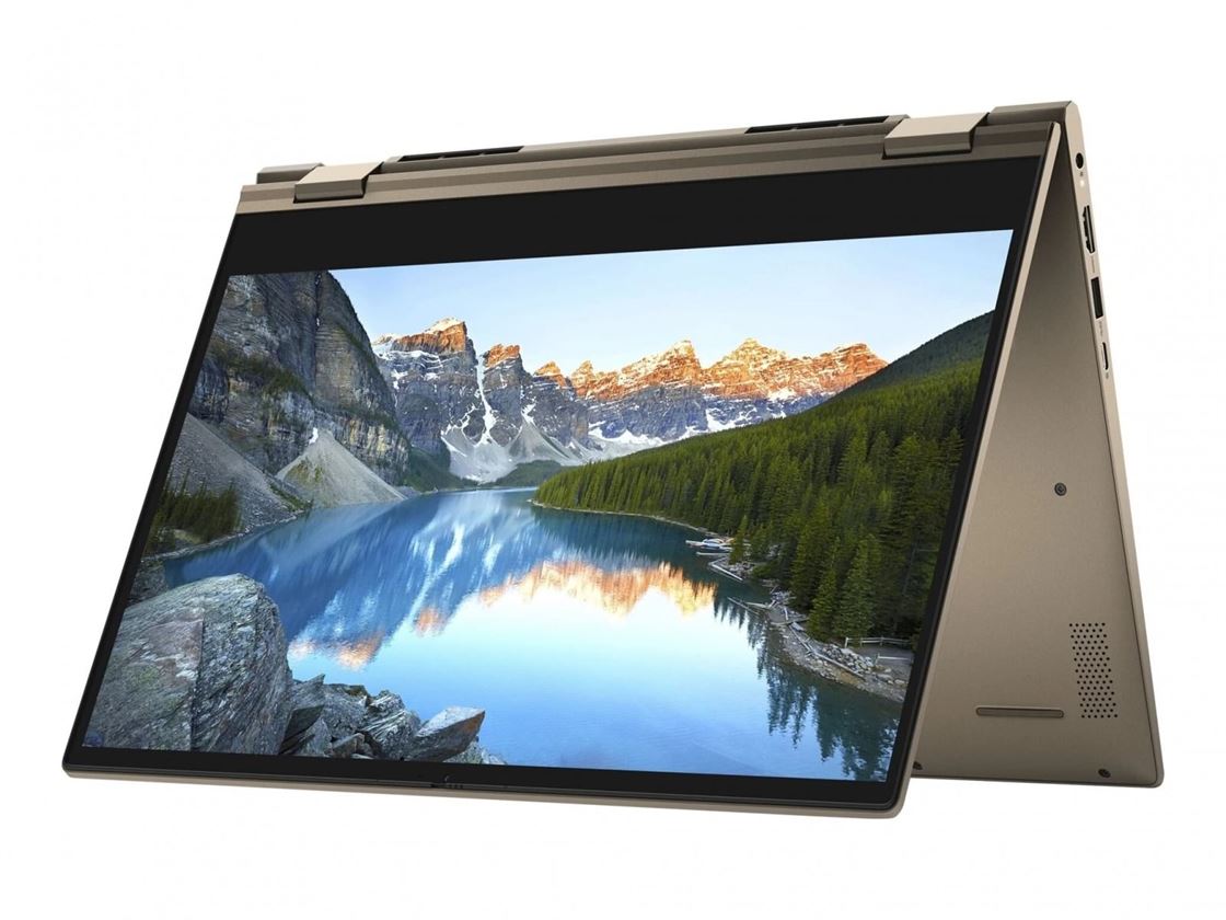 Dell Inspiron 7405 2-in-1 Touchscreen Laptop, 14" FHD, Ryzen 5-4500U, 8 GB RAM, 256 GB SSD, FP Reader, Windows 10 - Sandstorm | P76G3