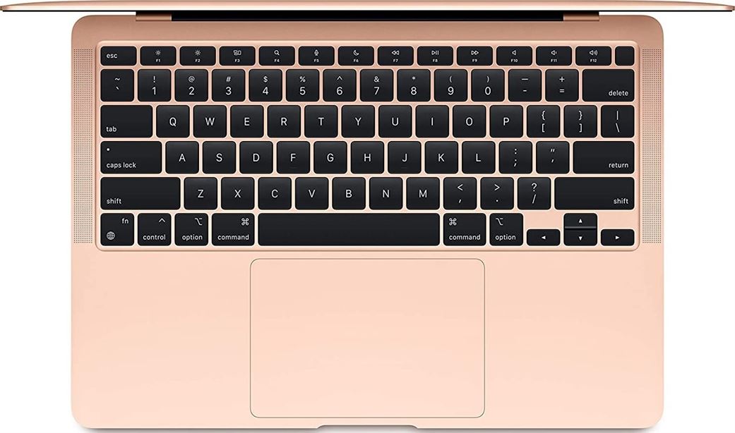 Apple MacBook Air (2020), Apple M1 Chip with 8-core, 8GB Ram, 256GB SSD, 13" Retina Display English Keyboard with Backlight - Gold Color | MGND3 / MGND3LL/A / MGND3HN/A