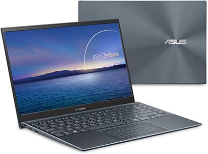 Asus Zenbook 14 UX425EA 14" FHD Display Laptop, Intel Core i5- 1135G7, 8GB RAM, 256GB SSD, Windows 10 - Pine Grey | 90NB0SM1-M10470