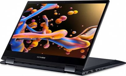 ASUS VivoBook TM420UA 2-in-1 Touchscreen Laptop - 14” FHD, AMD Ryzen 5 5500U, 8GB RAM, 256GB SSD, AMD Radeon Graphics, Windows 10 - Black | 90NB0U21-M00350
