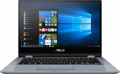 Asus VivoBook Flip Laptop - Intel Core i3 10110U  2.10Ghz, 4GB RAM, 256GB SSD, 14.0" FHD Touch N Flip, Intel HD Graphics, Window 10 - Silver Blue | TP412FA-EC043T