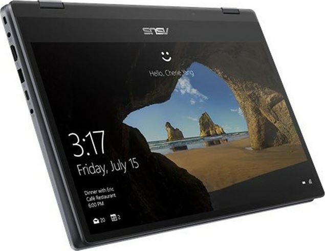 Asus VivoBook Flip 14 TP412FA, 14 Inch, Core i3, 4GB RAM, 128GB SSD - Silver Blue | TP412FA-EC598T Eng-Arb-KB