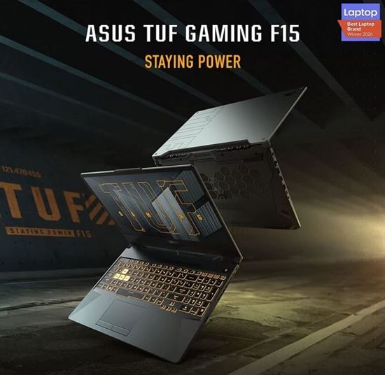 Asus TUF Gaming 15.6" FHD 240HZ Laptop, Intel Core i7 11800H 2.3GHZ, 16GB RAM, 1TB SSD, 6GB NVIDIA GeForce RTX 3060 Graphics, Windows 10 Home, Eng-Arabic Keyboard, Gray | FX506HM-AZ157T
