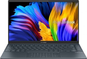 Asus Zenbook 14'' FHD Display Laptop, AMD Ryzen 7 5700U 1.8GHZ, 16GB RAM, 1TB SSD, AMD Radeon Graphics, Wireless, Windows 10 Home, Eng-Arabic Keyboard, Pine Grey | UM425UA-KI222T