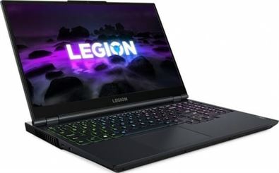 Lenovo Legion 5 15ACH6 15.6" FHD Laptop, AMD Ryzen 5 5600H, 16GB RAM, 512GB SSD, NVIDIA GeForce RTX 3050 4GB, Windows 11 Home, 4-Zone RGB Backlit-Arabic KB, Black | 82JW00JJAX