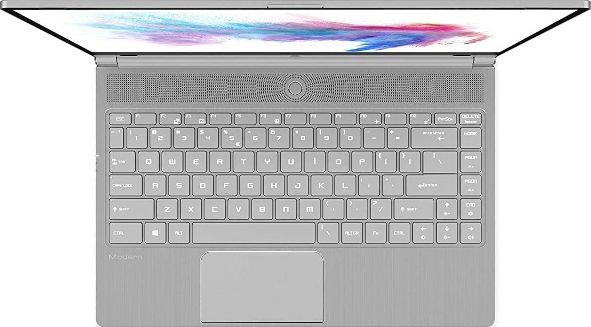 MSI Modern 14" Intel Core i7-10510U 10th Gen 14-inch Laptop , 16GB/512GB NVMe SSD/Windows 10 Home/MX250, 2GB Graphics Engl/Arab KB | 9S7-14D112-090