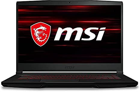 MSI GF63 Thin 10SCXR-222US Laptop, Core i5-10500H, 8GB RAM, 256GB SSD, GTX1650, 15.6" FHD Windows 10 - Black | 9S7-16R512-022