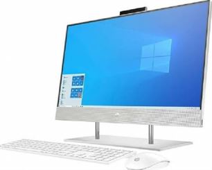 HP 24-DP1000NE 23.8" FHD Touch screen All In One PC, 11th Gen Intel Core i7-1165G7 2.80Ghz, 16GB RAM, 1TB HDD + 256GB SSD, Intel Iris Xe Graphics, Wireless Keyboard+Mouse, Windows 11, Silver | 3B4Z6EA