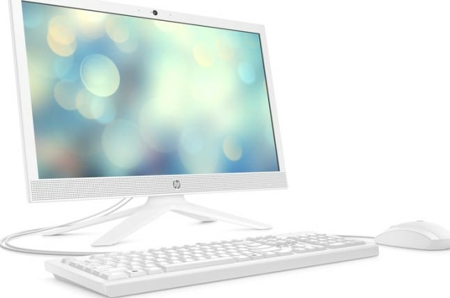 HP 21B-0038NH AIO 20.7" Non Touchscreen PC, 1920 x 1080 Resolution, 10th Gen Intel Core i3-1005G1, UHD Graphics, 4GB RAM, 1TB SATA HDD, Webcam, DOS, White | 21B-0038NH
