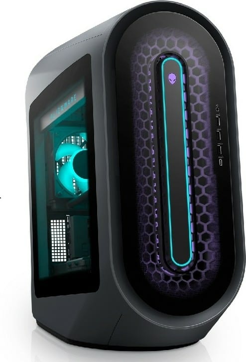 Dell Alienware Aurora R13 Gaming Desktop, 12th Gen Core i7-12700KF, 32GB RAM, 512GB SSD+1TB HDD, Nvidia GeForce RTX 3080 Ti 12GB GDDR6X, KB Arabic, Optical Mouse, Windows 11, Black | AUR13-ALNW-3080
