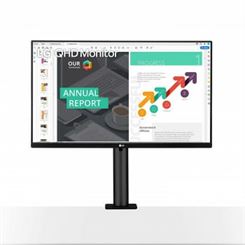 LG 27QN880-B 27" QHD (2560x1440) Ergo IPS Monitor with HDR 10 Compatibility and USB Type-C Connectivity, Black | 27QN880-B