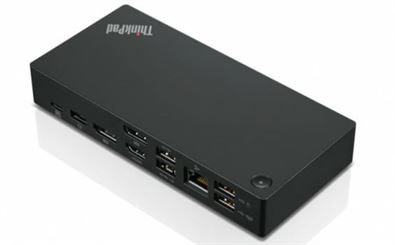 Lenovo ThinkPad USB-C Gen 2 Dock, 1 x HDMI, 1 x USB Type-C, 2 x DisplayPort, 2 x USB 2.0, 3 x USB 3.1, 1 x mic / headphones combo, 1 x RJ45 | 40AS0090UK