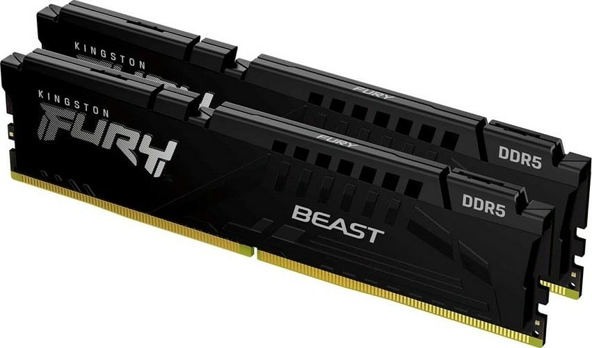 Kingston Fury Beast 32GB (2x16 GB Kit) Desktop Memory, DIMM 288 pins DDR5, 5200 MHz PC5-41600U, Cas Latency 40 | KF552C40BBK2-32