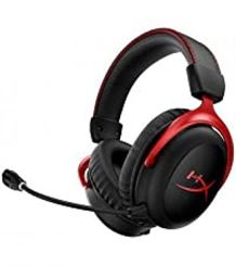 HyperX Cloud II Wireless-Gaming Headset for PC,PS4,Nintendo Switch,Battery Up to 30 Hours, 7.1 Surround Sound,Memory Foam,Detachable Noise Cancelling Microphone with Mic Monitoring HHSC2X-BA-RD/G