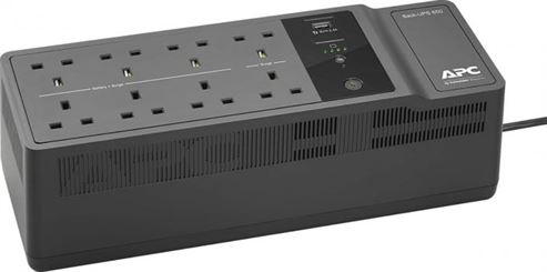 APC Back-Ups 650VA Uninterruptible Power Supply, 230V, 1 USB charging port, 8 Outlets, Surged Protected, 1 USB Charging Port | BE650G2-UK