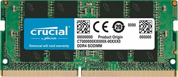 Crucial 16GB Laptop DDR4 3200 MHz SODIMM Memory Module (1 x 16GB) | CT16G4SFRA32A