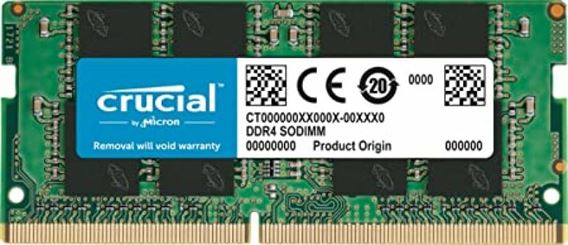 Crucial 8GB 260-Pin DDR4 Laptop Memory, SO-DIMM, DDR4 3200, (PC4 25600) | CT8G4SFRA32A