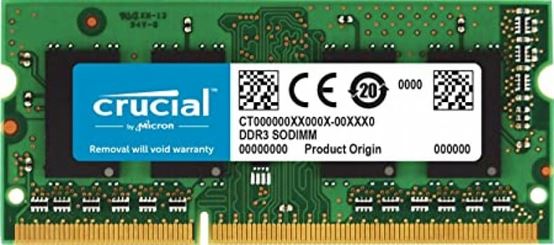 Crucial 8GB DDR3 1600 MHz Unbuffered NON-ECC 1.35V SODIMM | CT102464BF160B.16FDD