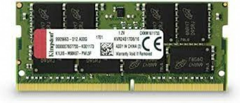 Kingston KVR24S17D8/16 16GB DDR4 Laptop Memory, 2400Mhz, Non ECC Memory, RAM SODIMM | KVR24S17D8/16