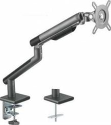 Twisted Minds Single Monitor Aluminum Slim Pole Mounted Spring Assisted Monitor Arm, Detachable Vesa Plate Design, Smoorth Arm Insertion | TM-20-C06P