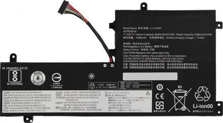 Radex L17L3PG1 High Grade Compatible Laptop Battery, For Lenovo Legion Y530 15ICH / Y545-PG0 / Y540-17IRH, Capacity, 4498mAh, 51Wh, 11.34V Voltage, Black |  L17C3PG1