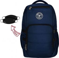 Urban Tribe Accelerator 30L Laptop Backpack for Men and Women, 15.6 inch Laptop Compartment, Water Repelent + 2 Masks - Navy Blue | B01M0OJ4O9