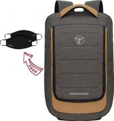 Urban Tribe Fitpack Neo Multipurpose 15.6 Inch, Water Repellent, 26 litres, Laptop Backpack for Men and Women + 2 Masks - Beige | B07SK9JGDT