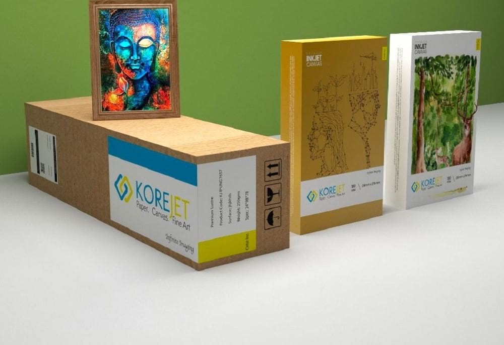 Korejet Artstic Matte Inkjet Canvas Photo Paper 390Gsm, 44 X 15 Meter | KJC390A44M