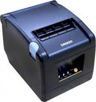 Sewoo SLK-TS100 3'' Direct Thermal POS Receipt Printer, 220mm/sec Speed, 203 DIP / 180 DPI Resolution, USB + Serial + Ethernet Built In Interface, Unidirectional with Friction Feed, Black | SLK-TS100