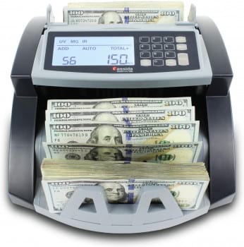 Cassida 5520 UV/MG - USA Money Counter with UV/MG/IR Counterfeit Detection, Bill Counting Machine w/ ValuCount, Add and Batch Modes, Large LCD Display & Fast Counting Speed 1,300 Notes/Minute | 5520