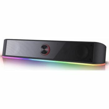 Redragon GS560 Adiemus RGB Wired Speaker, 2.0 Channel with Dynamic Lighting Bar Audio-Light, Touch-Control Backlit, USB Powered, 150Hz~20kHz Frequency, ≥65db Noise Ratio | GS560