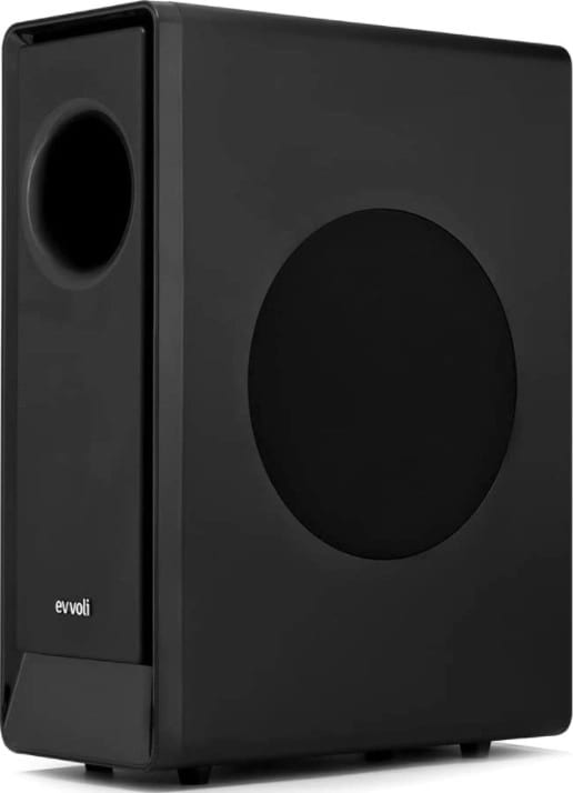 Evvoli SB241B 2.1Ch Bluetooth Soundbar, With Wireless Subwoofer, LED Display, 240W Output Power, Black | EVAUD-SB241B
