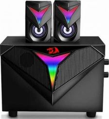 Redragon Toccata Stereo Gaming Speaker, RGB LED Backlight, 150Hz~20kHz Frequency, Bass Volume Control, USB 5V Power Input, ≥30db Signal to Noise Ratio | GS700