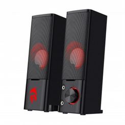 Redragon Orpheus PC Gaming Speakers, 2.0 Channel Stereo, Desktop Computer Sound Bar, With Compact Maneuverable Size,  3W x 2 Maximum Power, Black | GS550