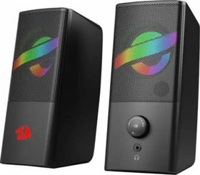 Redragon Air Gaming Speaker, RGB Backlight, 160Hz~20KHz Frequency, USB + 3.5mm, ≥60db Signal to Noise Ratio, 5V Power Input, 3Wx2 Speaker RMS, Black | GS530