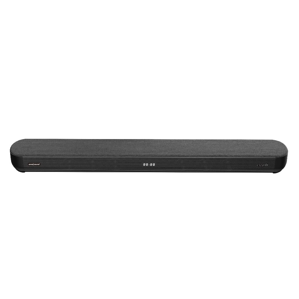Evvoli SB200B 2.2Ch Bluetooth Soundbar, LED Display, 200W Power, 50Hz-18KHz Frequency, Auxiliary / USB Connectivity, Black | EVAUD-SB200B