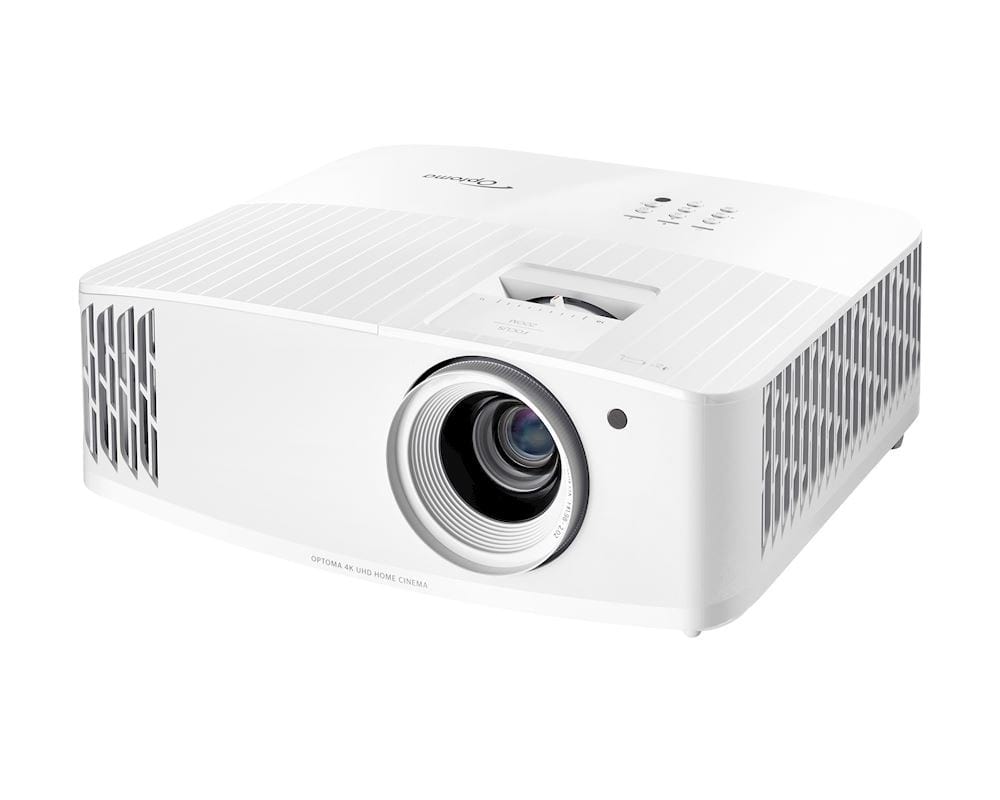 Optoma UHD35 4K DLP Projector, 3840x2160 Resolution, 3600 Lumens, 240Hz, 4.2ms, 16:9 Aspect Ratio, Input Lag, Lamp Light Source, White | UHD35