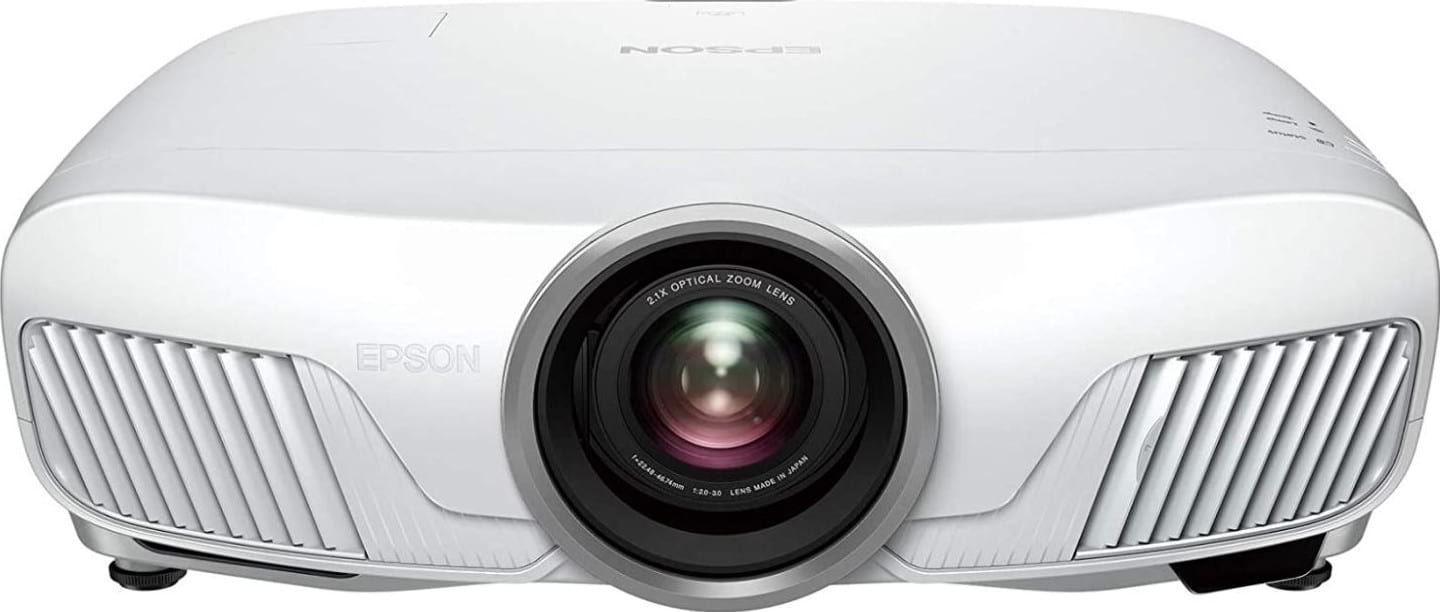 Epson EH-TW7400 3LCD 4K Pro 3D UHD Super Resolution Projector, 2400 Lumens, 300 Inch Display, Motorised Optics, Home Cinema Projector, White | V11H932041